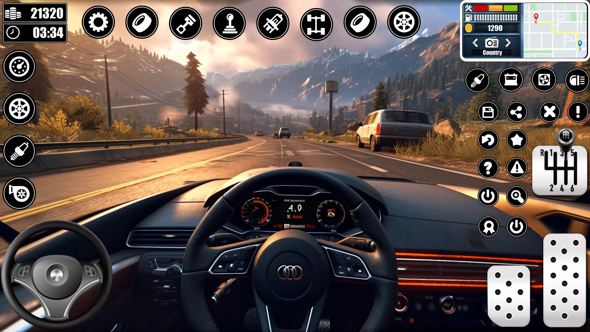 Real Car Driving School Games Ekran Görüntüsü 2