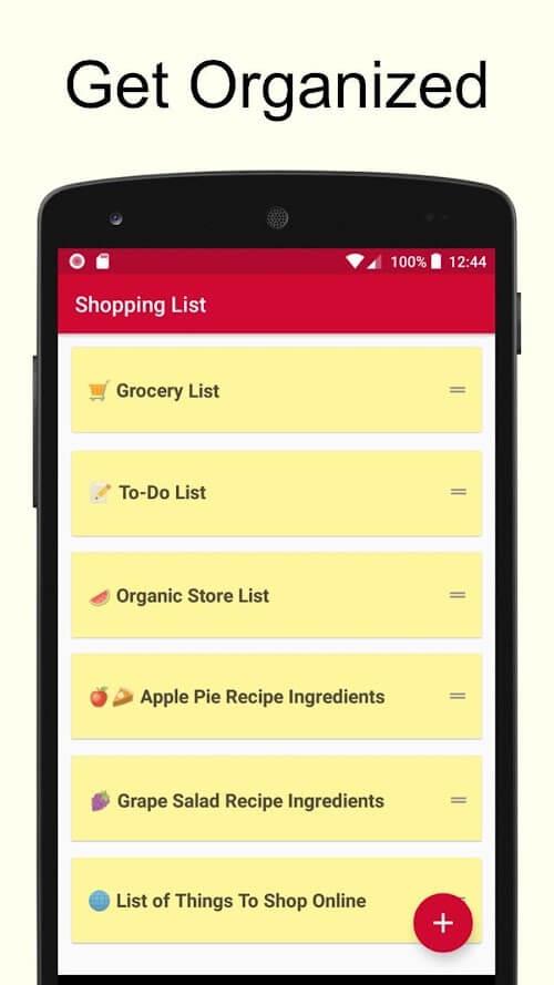 Shopping List ဖန်သားပြင်ဓာတ်ပုံ 0