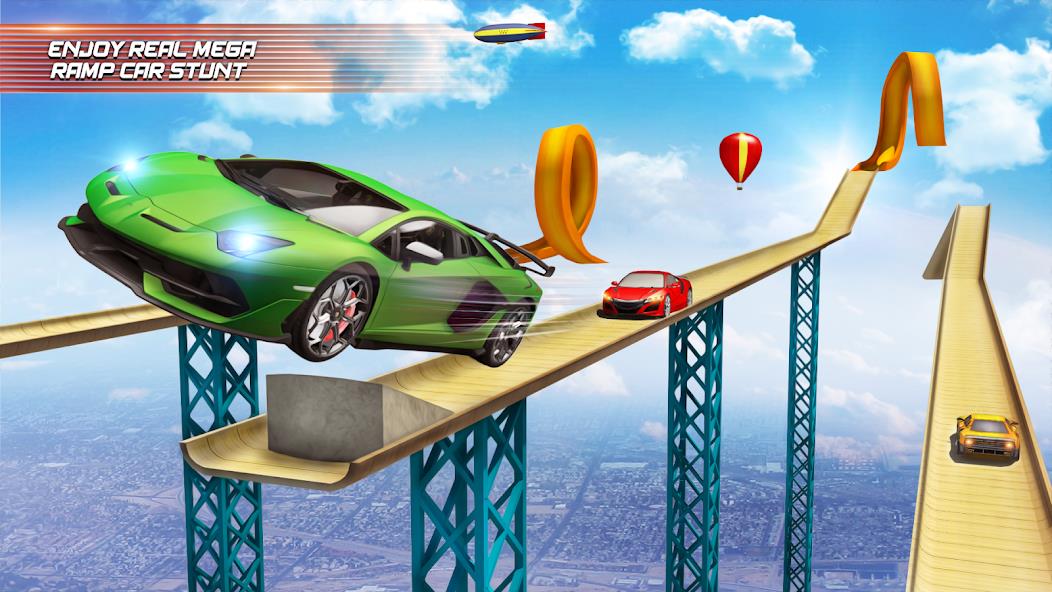 Mega Ramp Car Racing Master 3D Mod স্ক্রিনশট 1