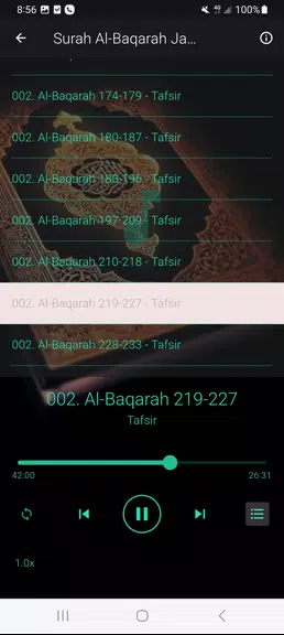 Tafseer Al Baqarah (1 - 286) Zrzut ekranu 3