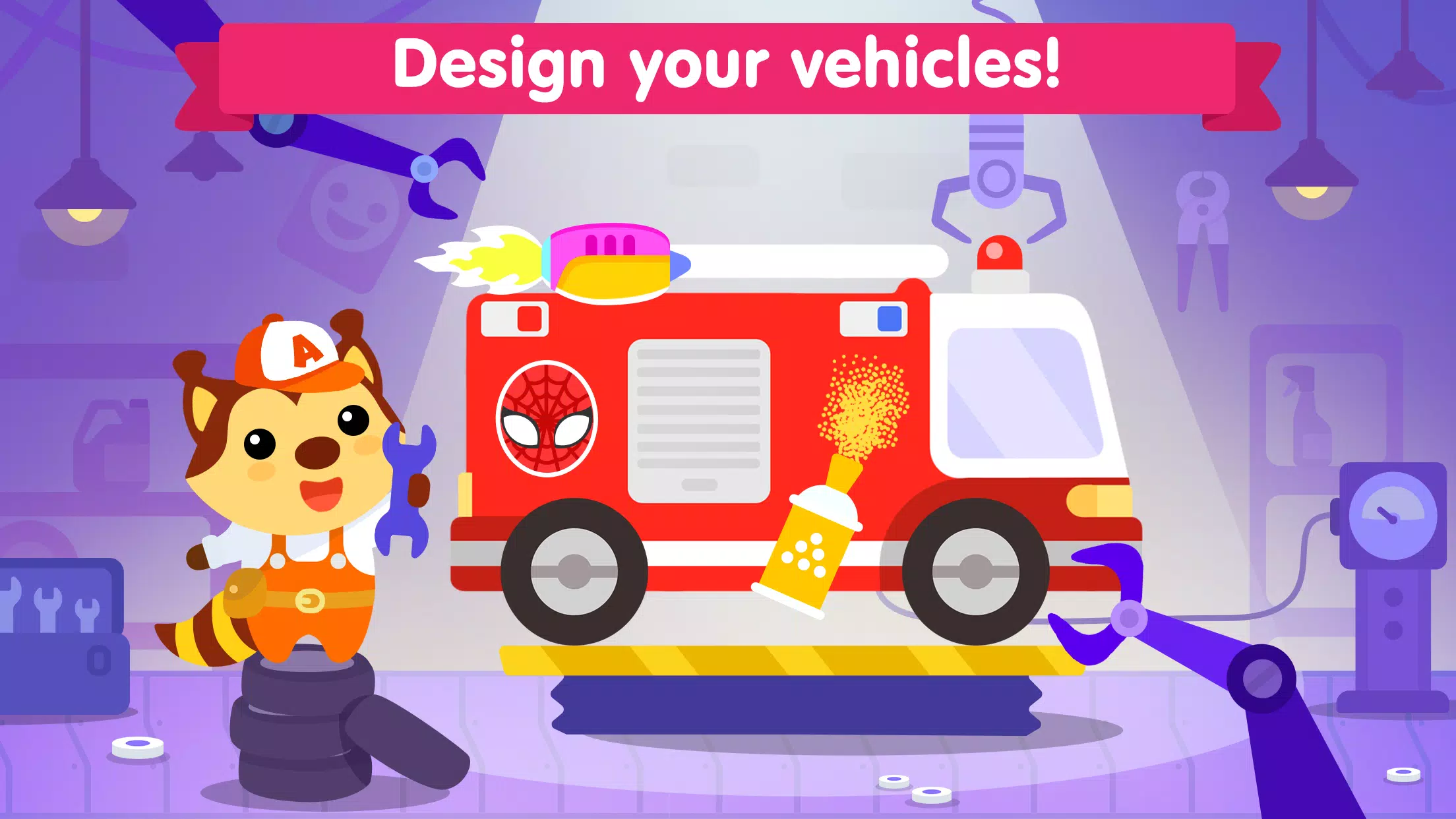 Amaya Cars 어린이 를위한 재미있는 자동차 게임 스크린샷 1