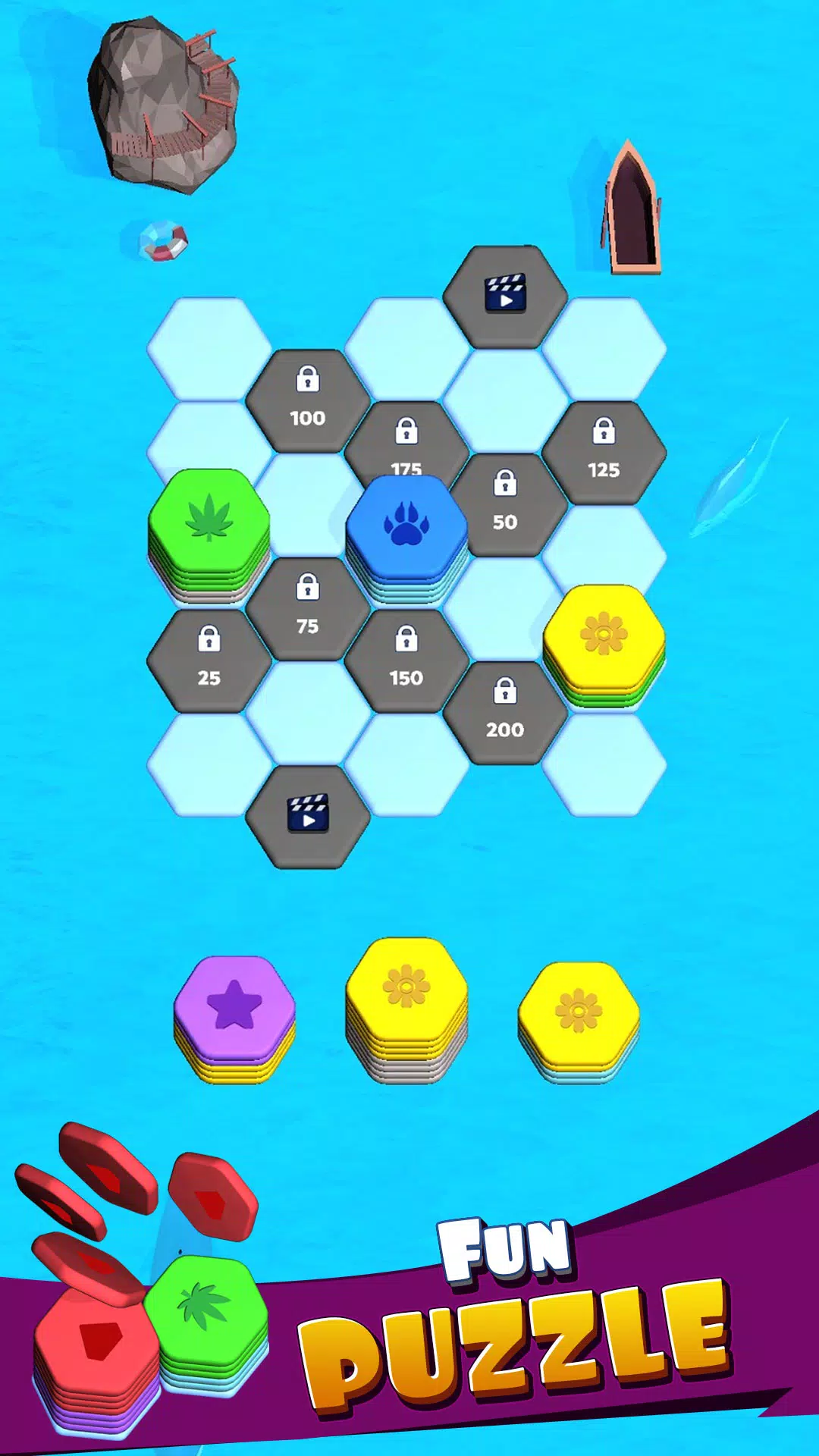 Hexa Merge Sort Block Puzzle Ekran Görüntüsü 0