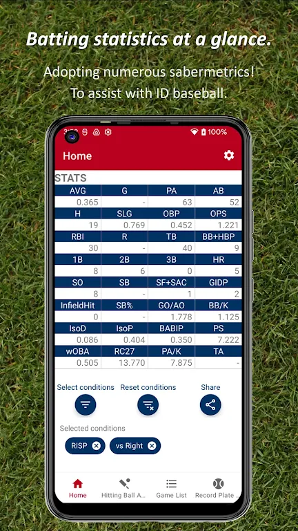 Batting STATS Manager Captura de pantalla 0