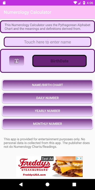 Pythagorean Numerology Calculator 螢幕截圖 0