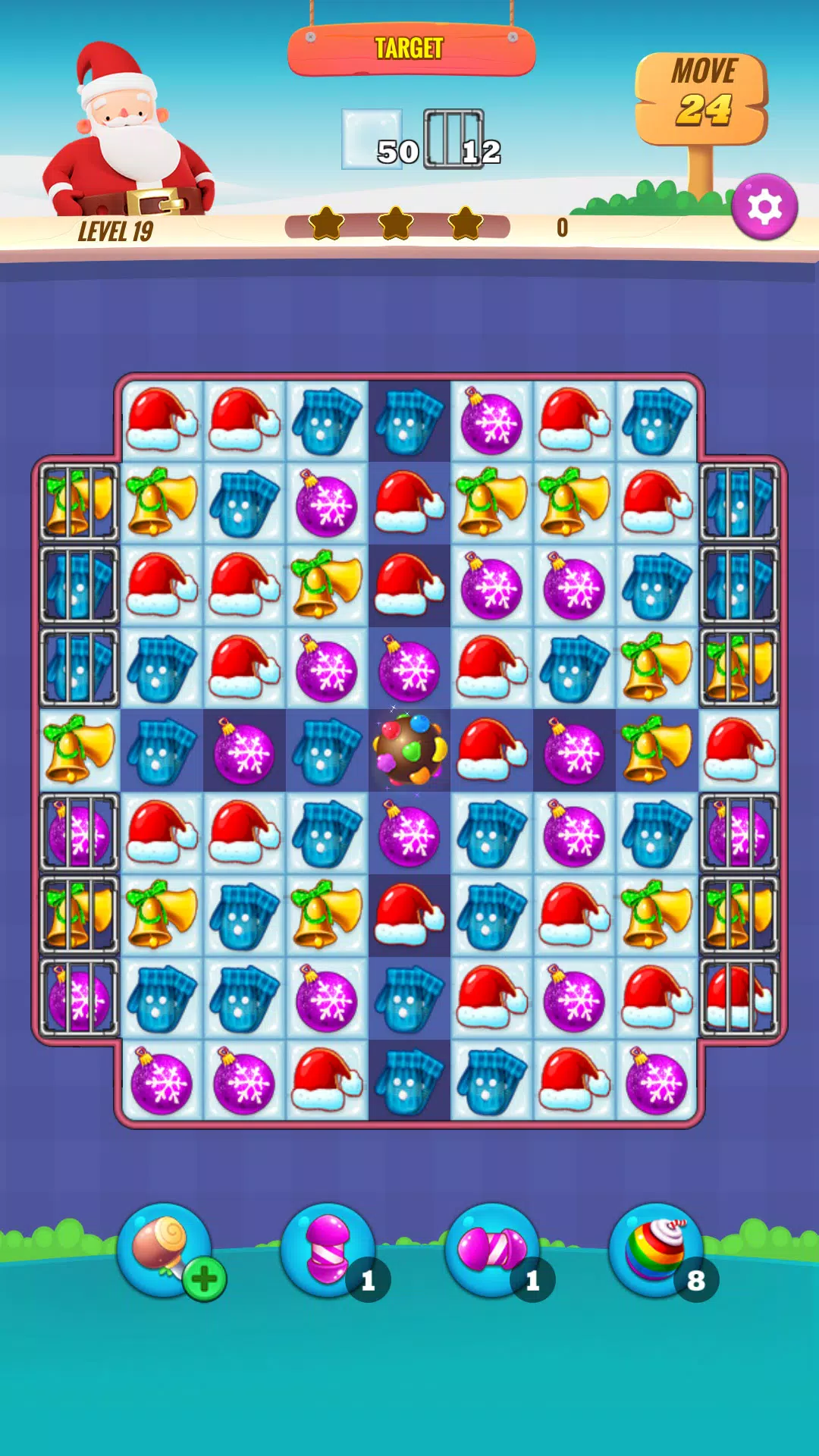 Christmas NewYear Match Game Captura de pantalla 0