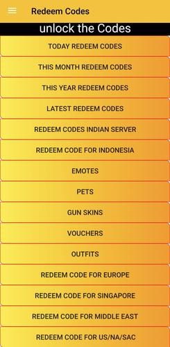 Redeem Codes Ekran Görüntüsü 0