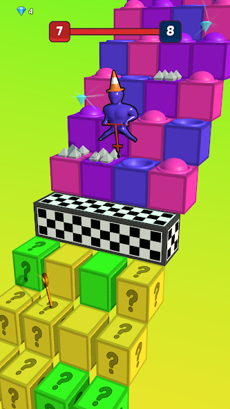 Pop It Run! 3D Mod ဖန်သားပြင်ဓာတ်ပုံ 1