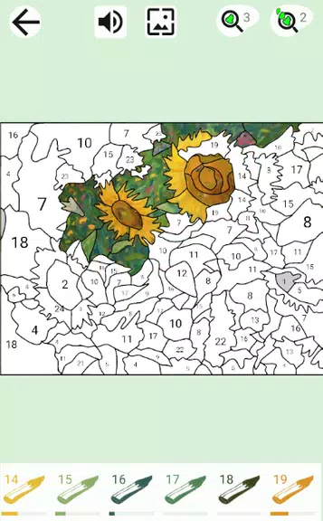 Schermata Painting by numbers and puzzle 0
