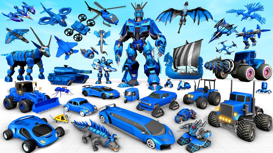 jeu de voiture robot chèvre Capture d'écran 2
