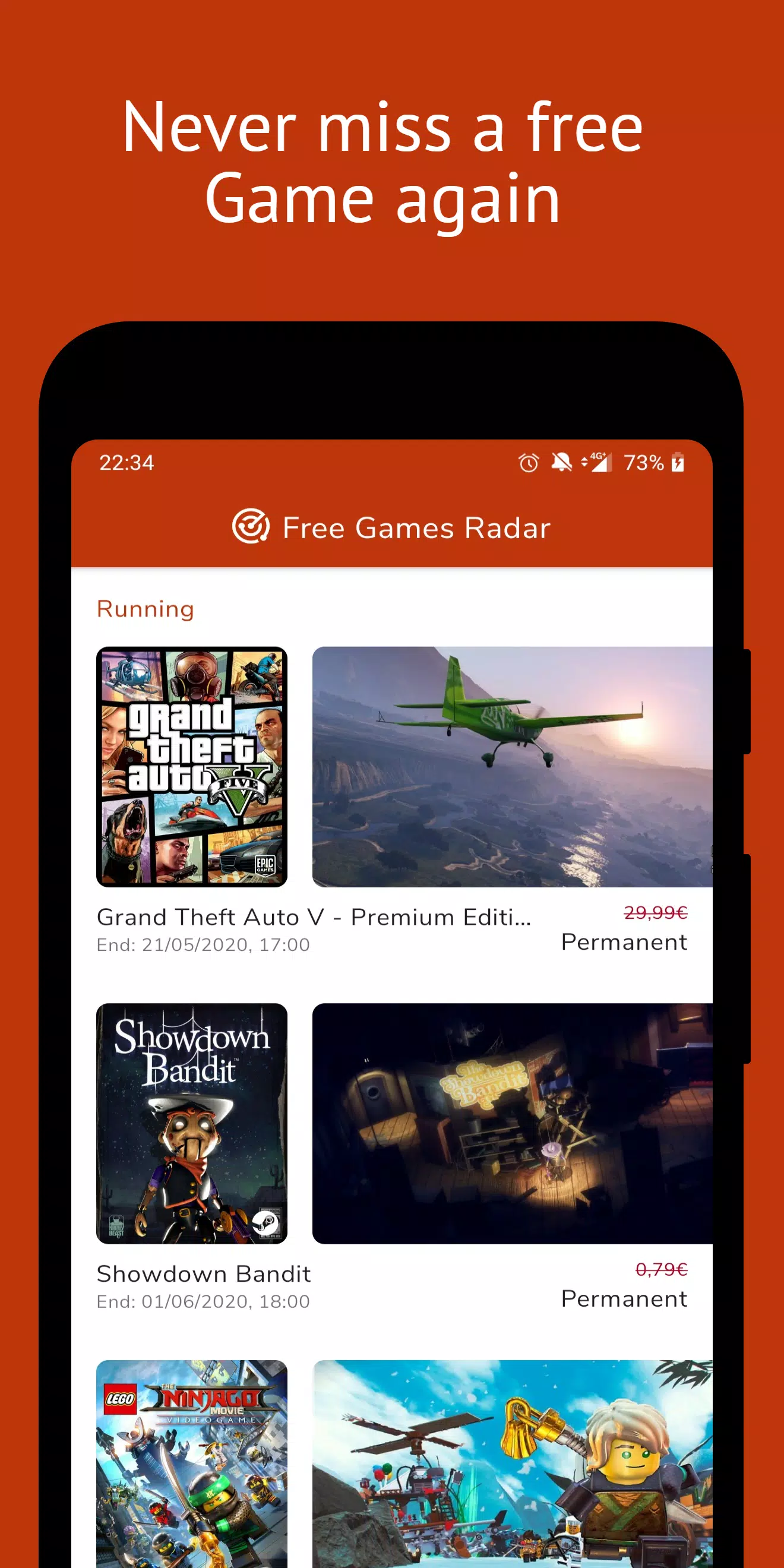 PC Games Radar for Epic Games, Tangkapan skrin 0