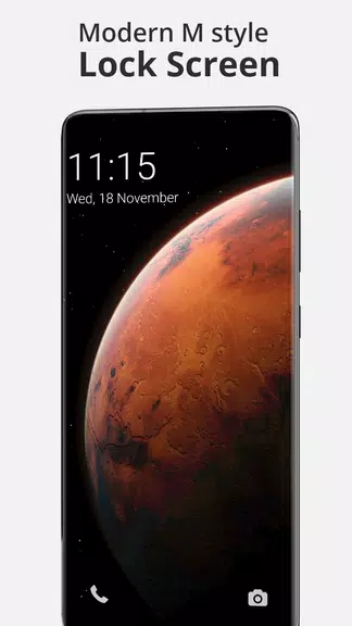 Modern Mi style Lock Screen Schermafbeelding 0