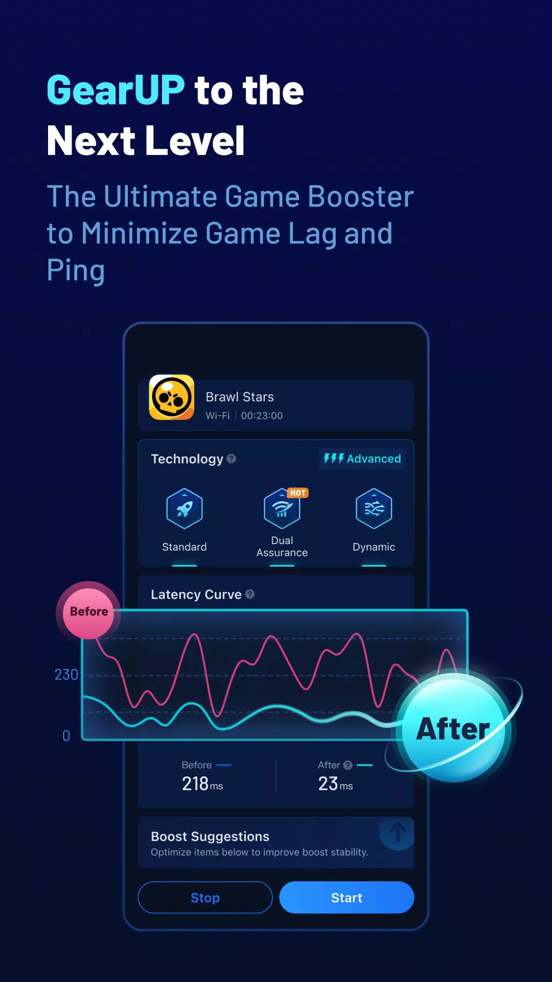 GearUP Game Booster: Lower Lag 螢幕截圖 0