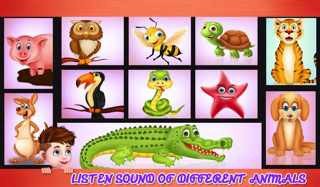 Learning Animal Sounds Games Ảnh chụp màn hình 1