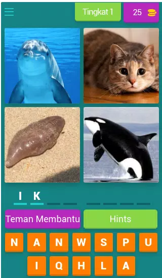 Tebak-tebakan Gambar Hewan Captura de pantalla 0