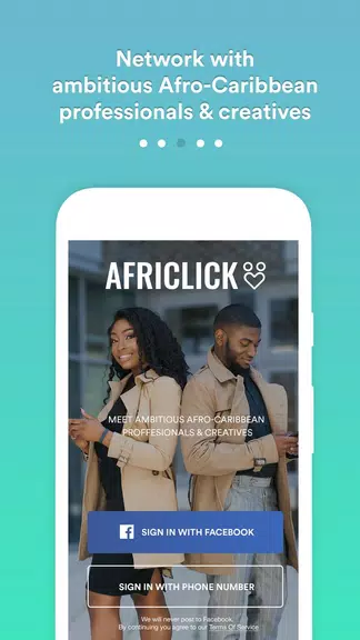 Africlick - African Black Dating & Networking App 스크린샷 0
