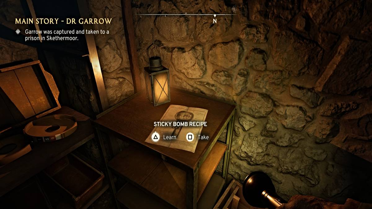 Sticky bomb recipe in Atomfall