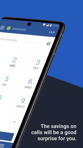 Schermata International calling app 1