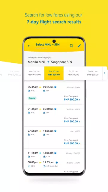 Cebu Pacific Ekran Görüntüsü 2