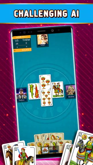 Tute Offline - Card Game Tangkapan skrin 1