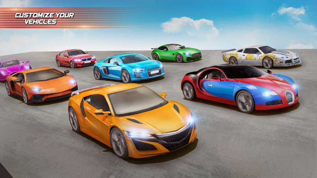 Mega Ramp Car Racing Master 3D Mod স্ক্রিনশট 3