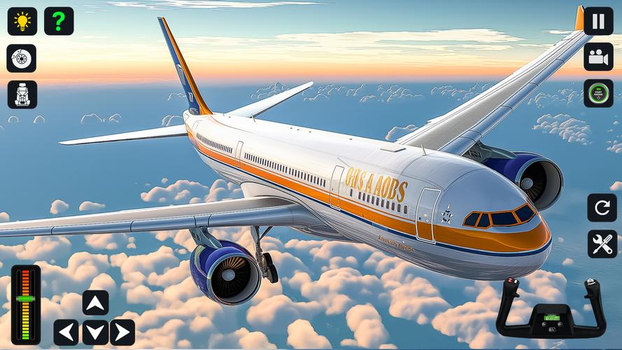 Airplane Simulator 3D Offline ဖန်သားပြင်ဓာတ်ပုံ 0