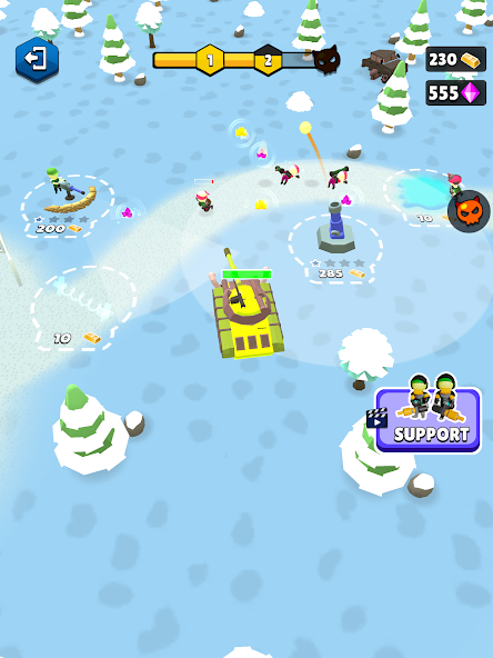 Base Defence: Army Rush Mod ภาพหน้าจอ 2