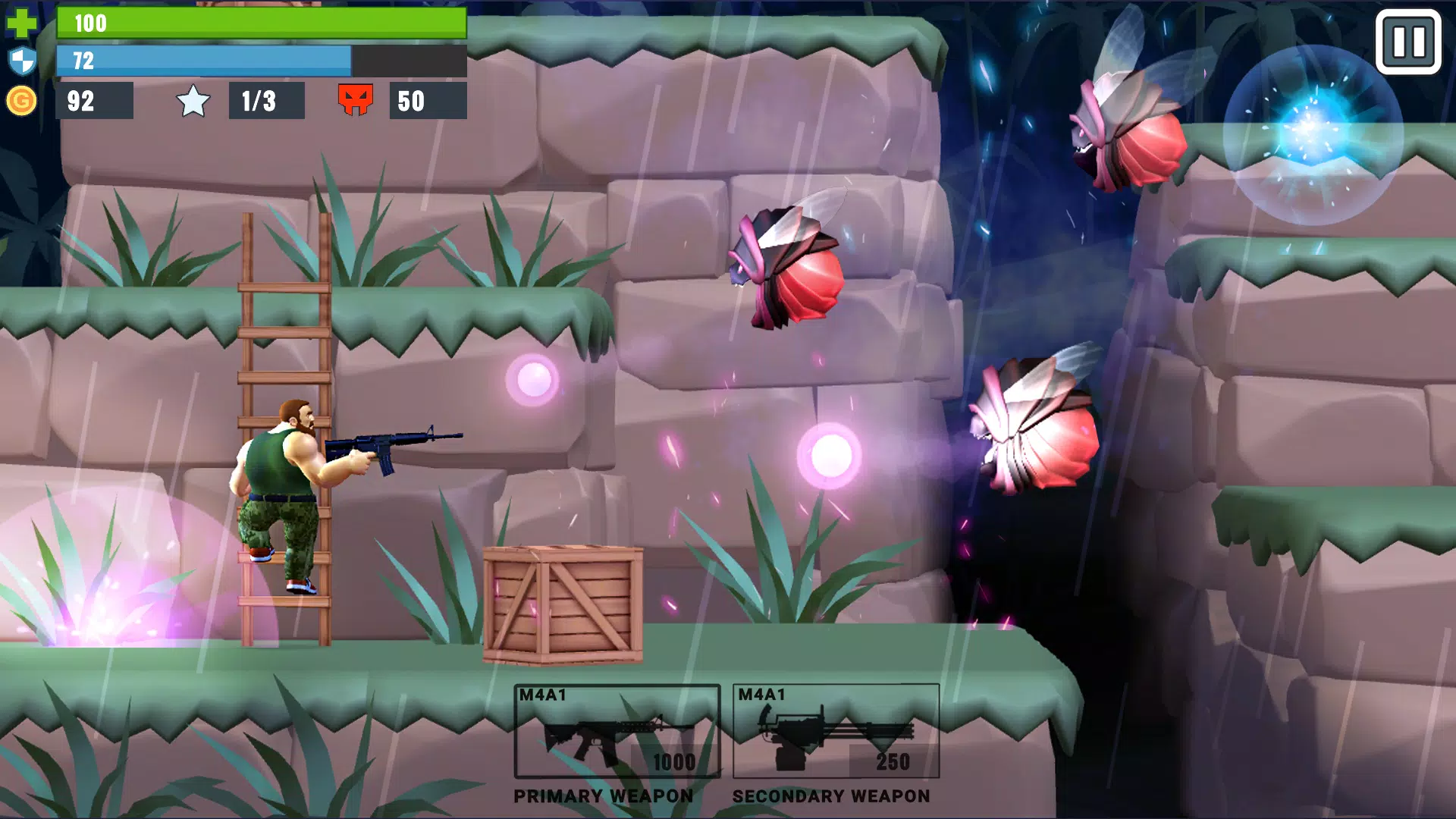 Metal Brother. 2D Offline Game Captura de pantalla 1