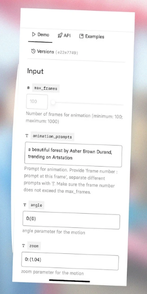 Deforum Stable Diffusion AI 스크린샷 1