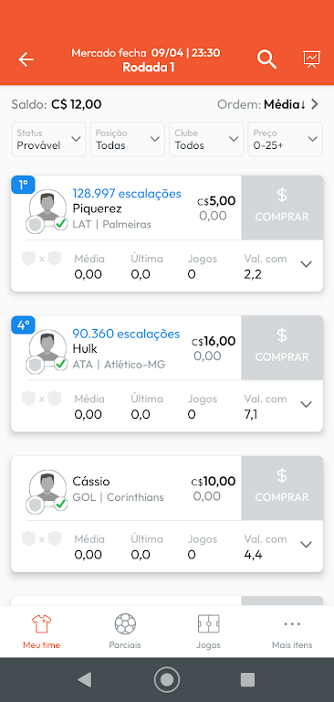 Parciais CFC Ekran Görüntüsü 1
