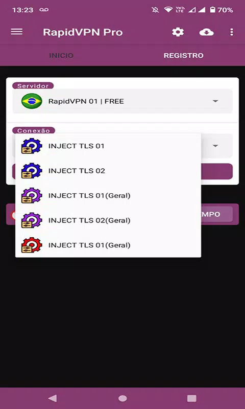 RapidVPN PRO ဖန်သားပြင်ဓာတ်ပုံ 1