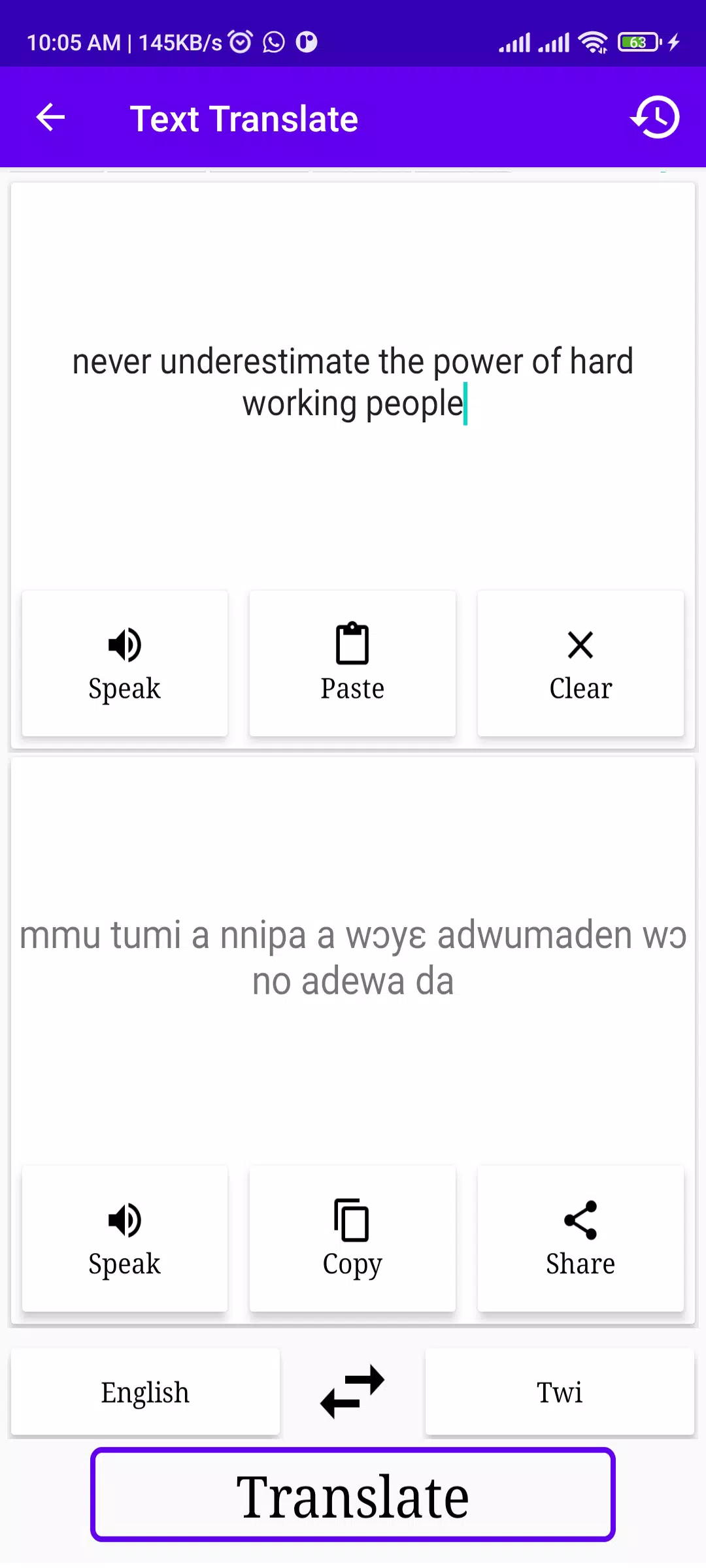 English To Twi Translator Ekran Görüntüsü 0