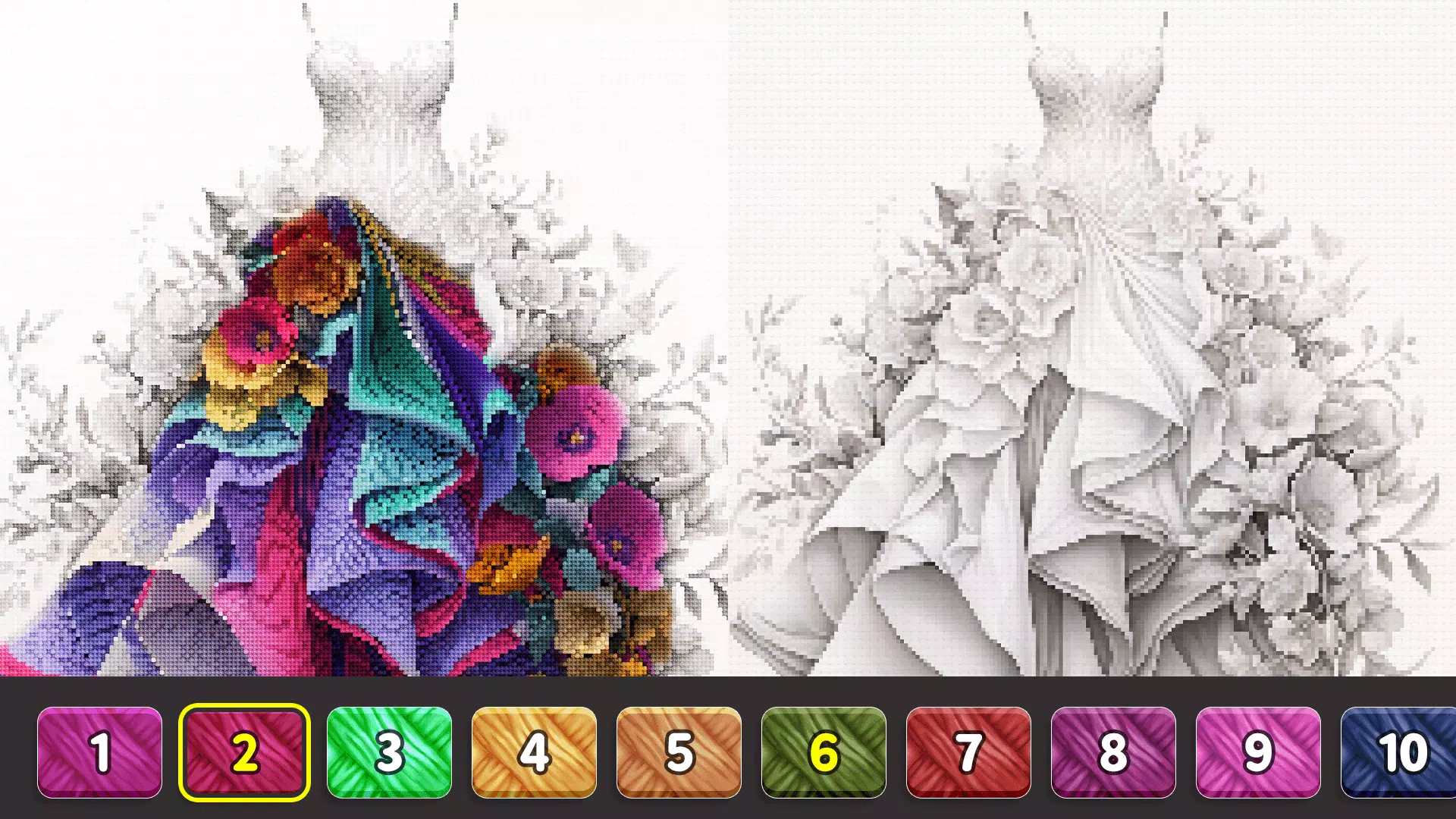 Cross Stitch: Color by Number Capture d'écran 1