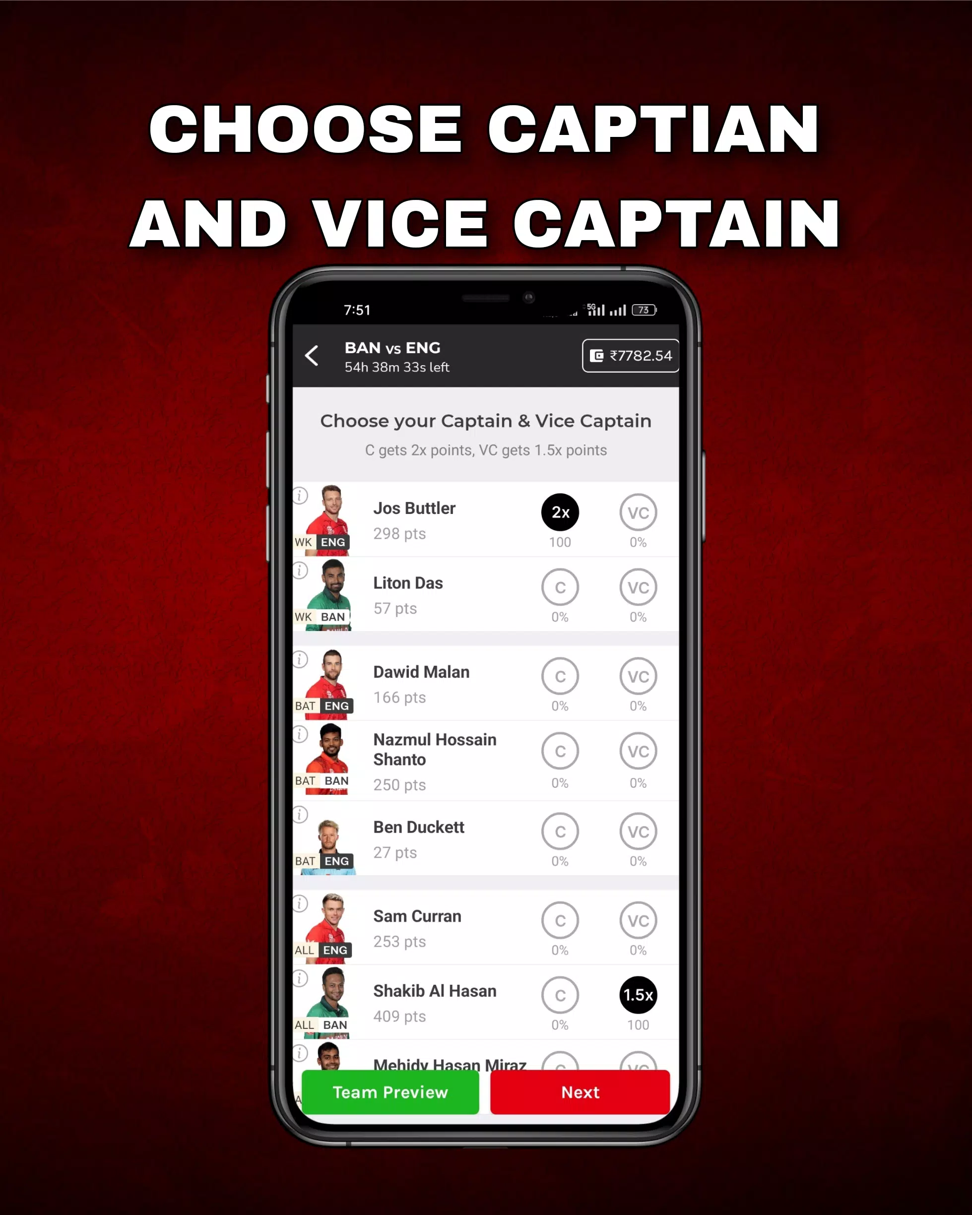 FantPlay11:Fantasy Cricket App スクリーンショット 3