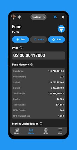 Fone Network AI, Earning, NFTs Ekran Görüntüsü 1