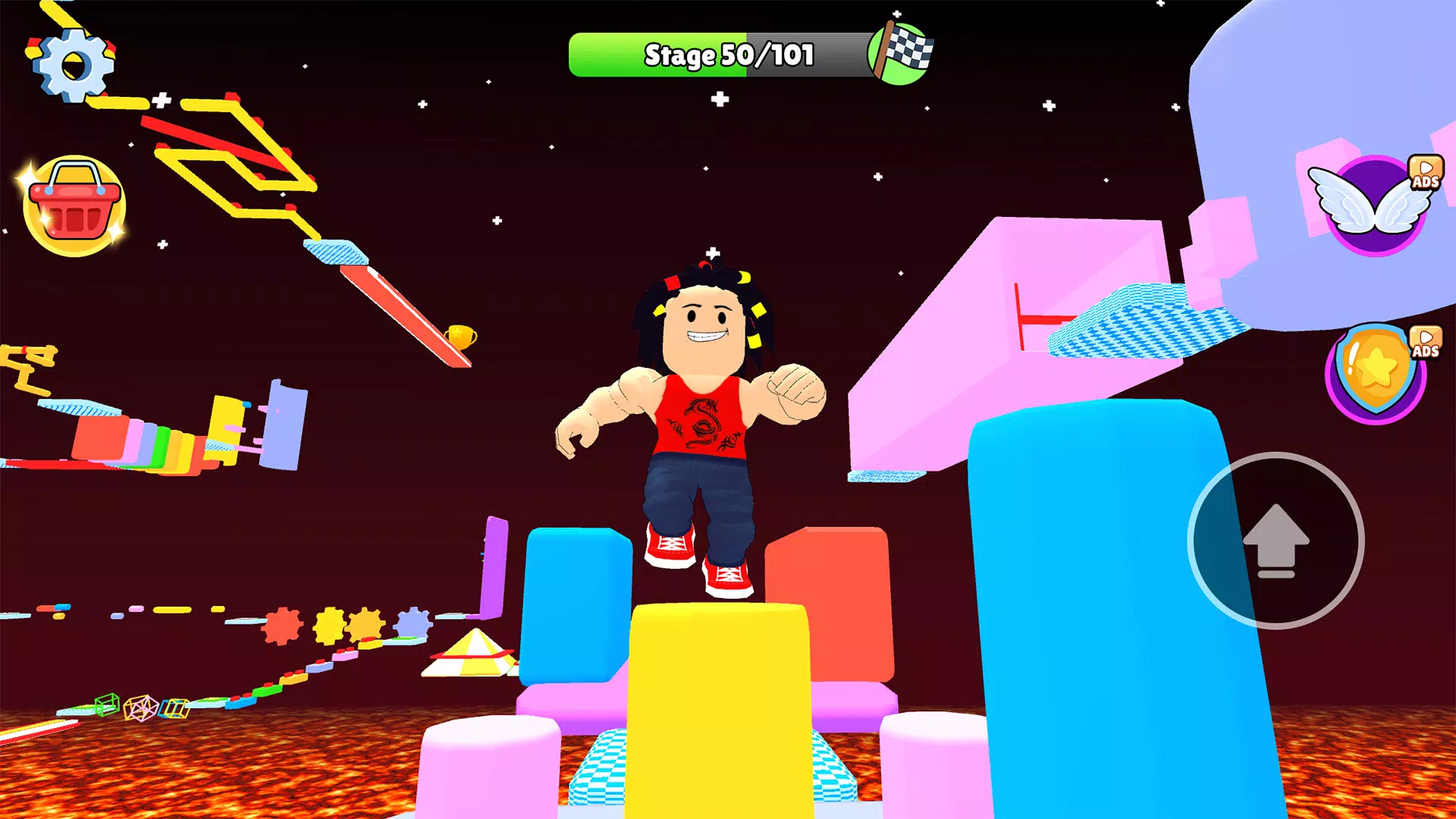 Parkour Adventure Jump Up Game 스크린샷 2