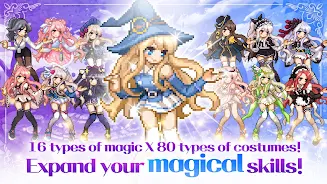 Magical Girl: Idle Pixel Hero Ảnh chụp màn hình 1