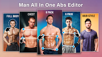 Man Abs Editor: Men Six pack,应用截图第0张