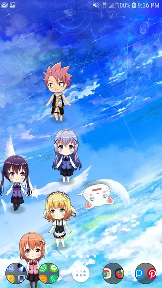 かわいい賑やかなアニメライブ壁紙 スクリーンショット 0