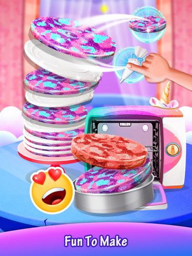 Galaxy Unicorn Cake Ekran Görüntüsü 1