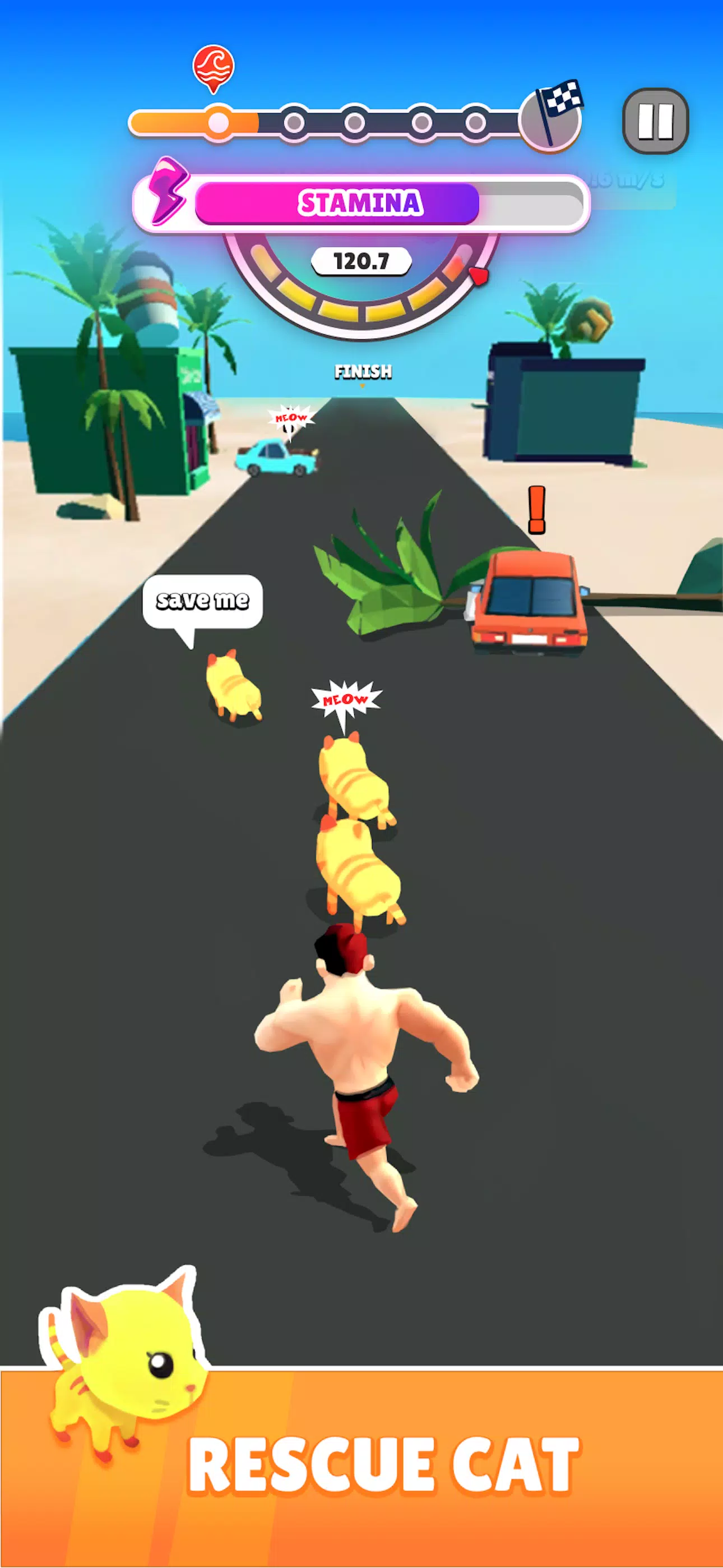 Rescue Run: Save the Cats Capture d'écran 2