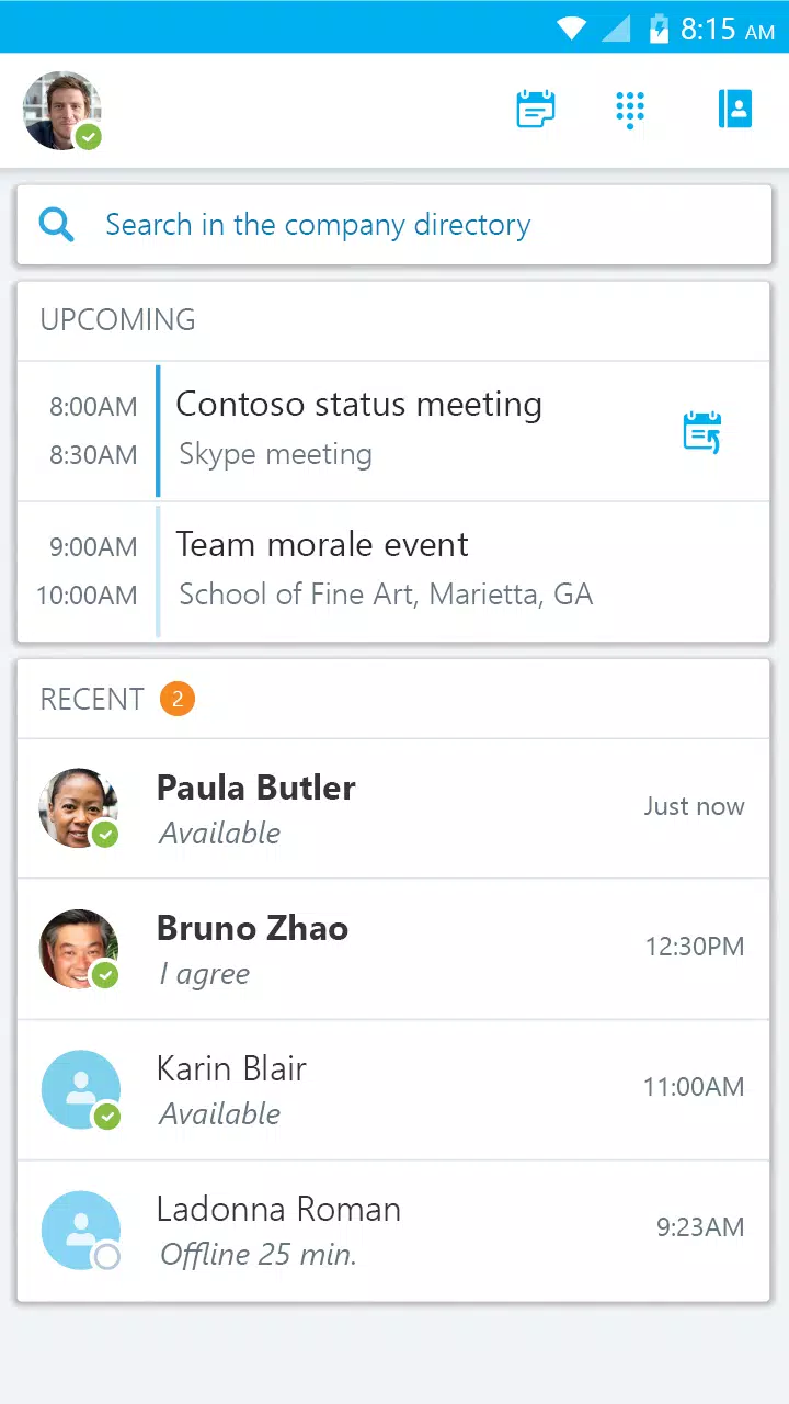 Skype for Business ภาพหน้าจอ 3