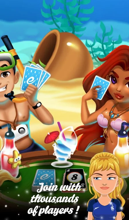 Multiplayer Crazy8 Game Ảnh chụp màn hình 2
