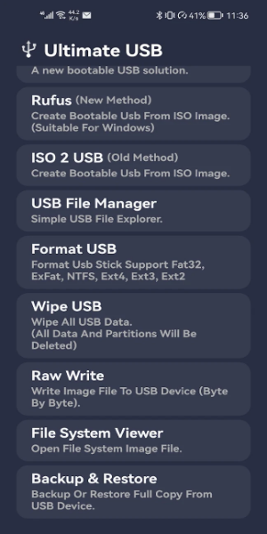 Ultimate USB MOD Tangkapan skrin 1