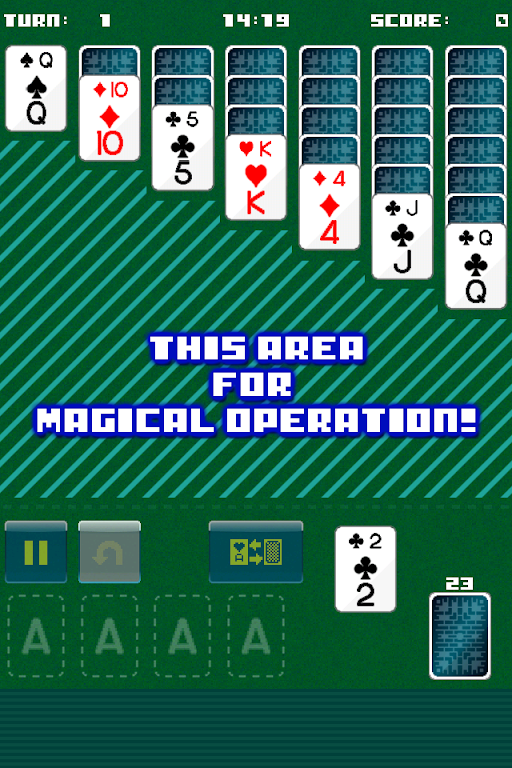 Wizard's Solitaire Klondike 螢幕截圖 1