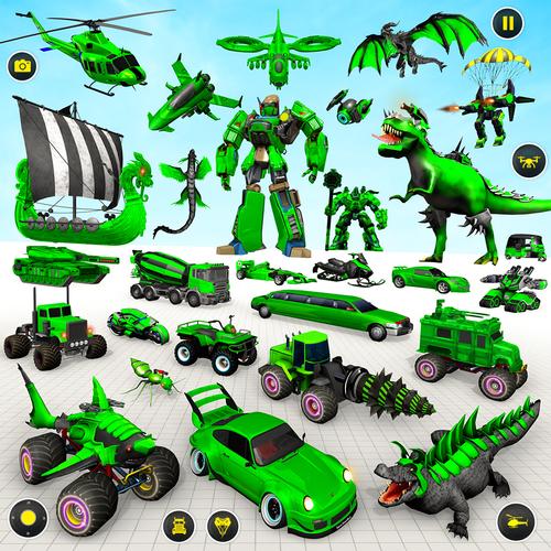 Heli Robot Car Game:Robot Game Tangkapan skrin 0