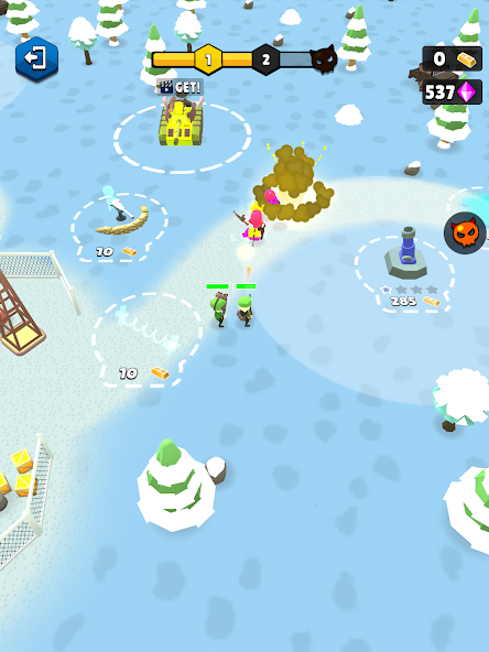 Base Defence: Army Rush Mod ภาพหน้าจอ 1