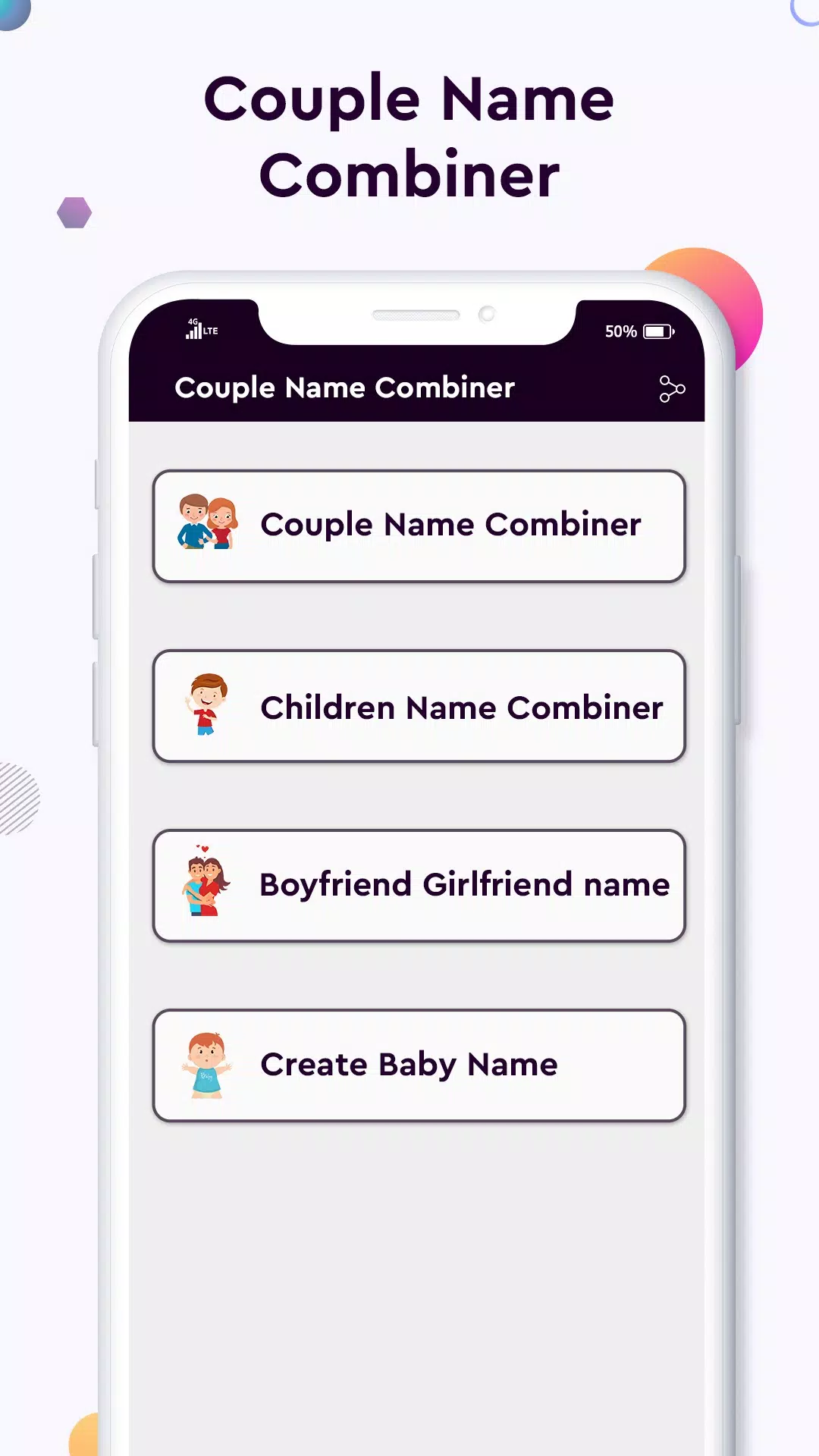 Baby name Couple Name Combiner Tangkapan skrin 1
