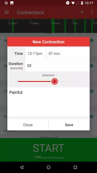 Schermata Contractions Timer for Labor 2