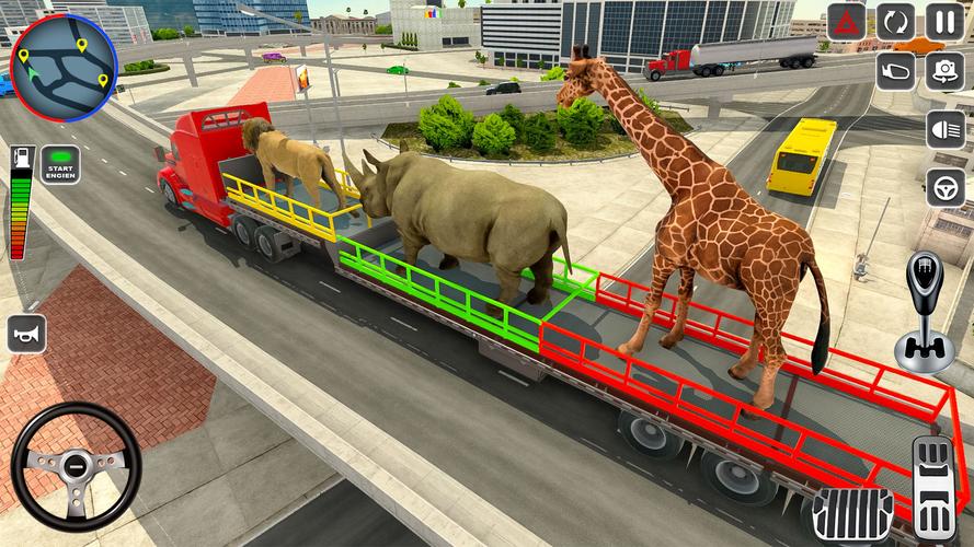 Wild Animal Truck Transporter Captura de pantalla 2