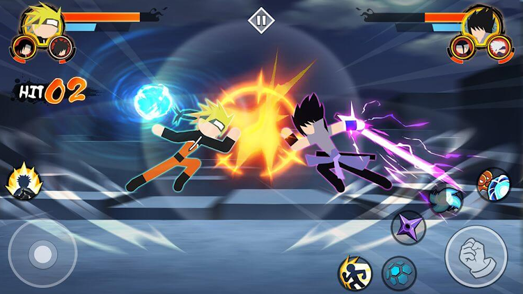 Stickman Ninja Fight 3v3 Mod 螢幕截圖 0